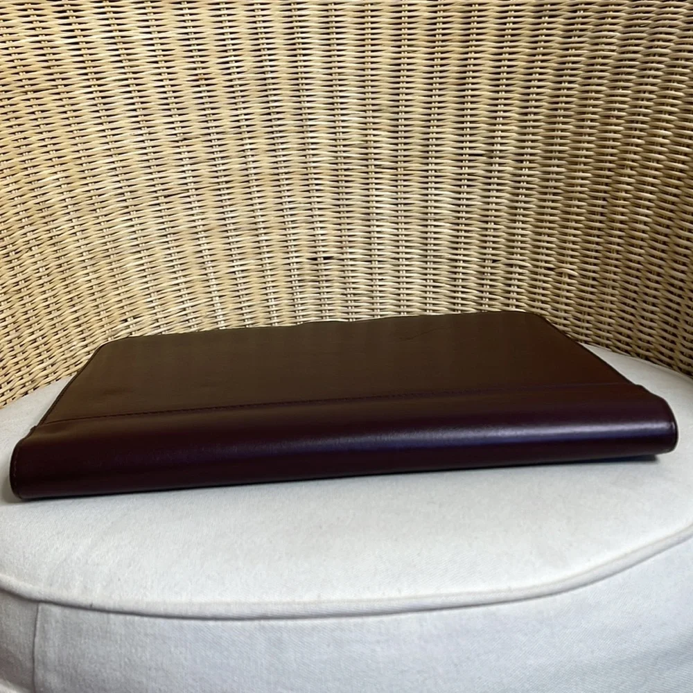 Vintage Burgundy Faux Leather Day Timer / Organizer Billfold